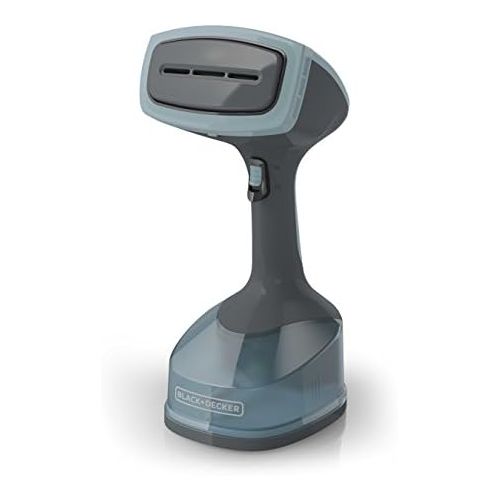  [아마존베스트]BLACK+DECKER Advanced Handheld Garment / Fabric Steamer with 3 Attachments, Gray/Blue, HGS200