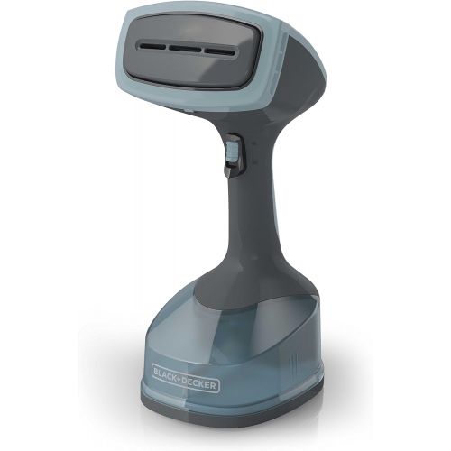  [아마존베스트]BLACK+DECKER Advanced Handheld Garment / Fabric Steamer with 3 Attachments, Gray/Blue, HGS200