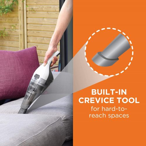  BLACK+DECKER Dustbuster Handheld Vacuum, Cordless, White (HNVC215B10)