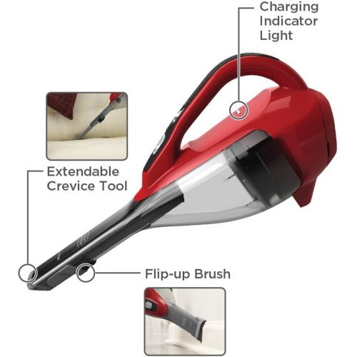  BLACK+DECKER dustbuster Handheld Vacuum, Cordless, Chili Red (HLVA320J26)