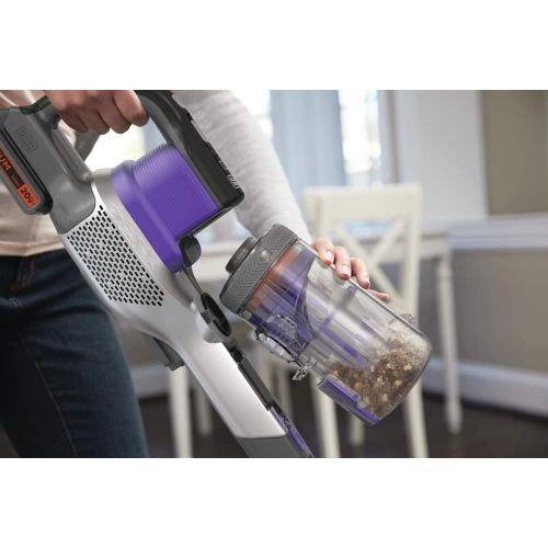  BLACK+DECKER POWERSERIES Extreme Cordless Stick Vacuum for Pets, Purple (BSV2020P)