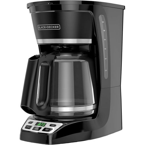  BLACK+DECKER 12-Cup* Programmable Coffeemaker, Black, CM1070B-1