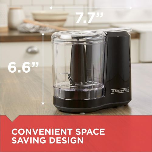  Black+Decker, Improved Assembly, HC300B FreshPrep 3-Cup Electric Food Chopper, capacity