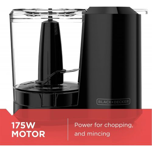  Black+Decker, Improved Assembly, HC300B FreshPrep 3-Cup Electric Food Chopper, capacity