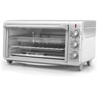 Black+Decker TO3265XSSD Extra Wide Crisp ‘N Bake Air Fry Toaster Oven, Silver, Fits 9 x 13 Pan