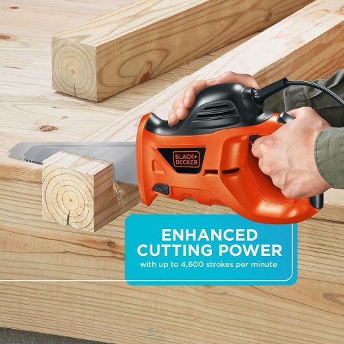  BLACK+DECKER PHS550B 3.4 Amp Powered Handsaw with Storage Bag