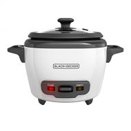 Black+Decker RC503 Uncooked Rice Cooker, 3-cup, White