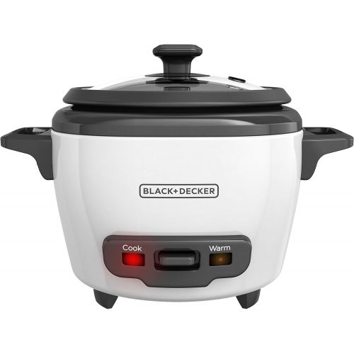  Black+Decker RC503 Uncooked Rice Cooker, 3-cup, White