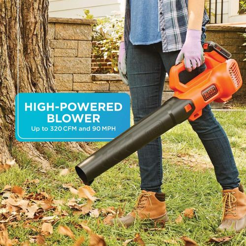  BLACK+DECKER 20V MAX Leaf Blower and String Trimmer Combo Kit (BCK279D2)