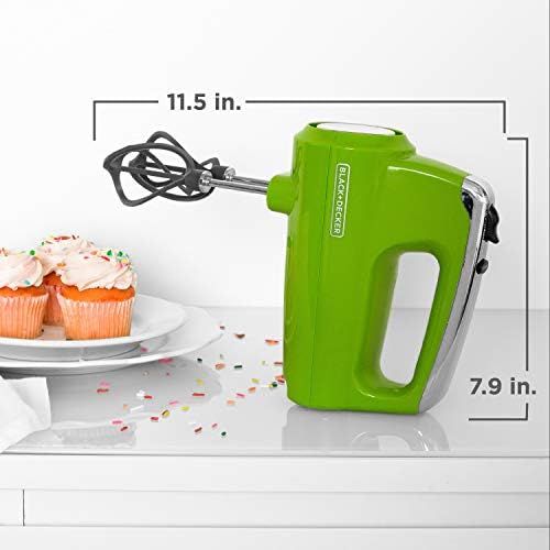  Black+Decker MX600L Helix Performance Premium Hand, 5-Speed Mixer, Lime Green, small