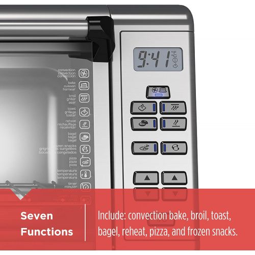  Black+Decker TO3290XSD TO3290XSBD Toaster Oven, 8-Slice, Stainless Steel