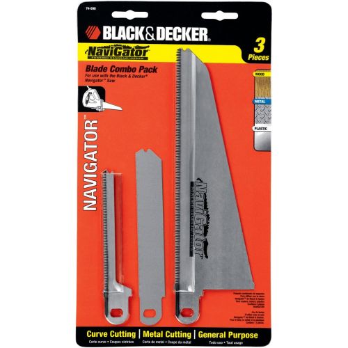  BLACK+DECKER 74-598 Navigator Combo Set, 3-Piece Blade set for Handsaw