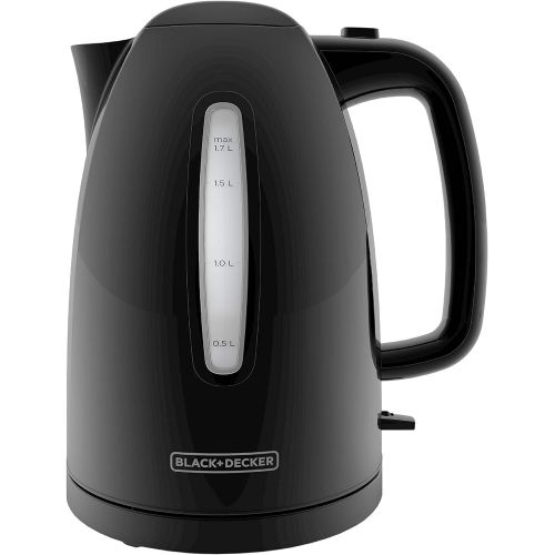  BLACK+DECKER KE1500B 1.7L Rapid Boil Electric Cordless Kettle, Black