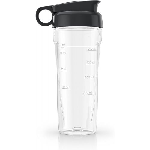  BLACK+DECKER PowerCrush Personal Blender Jar with Travel Lid, Clear, PBJ1650