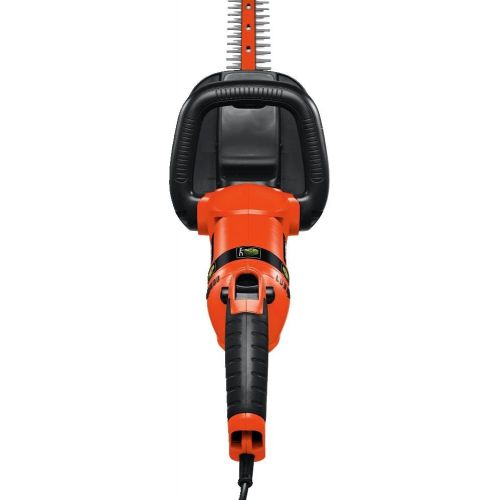  BLACK+DECKER HH2455 3.3-Amp HedgeHog Hedge Trimmer with Rotating Handle And Dual Blade Action Blades, 24