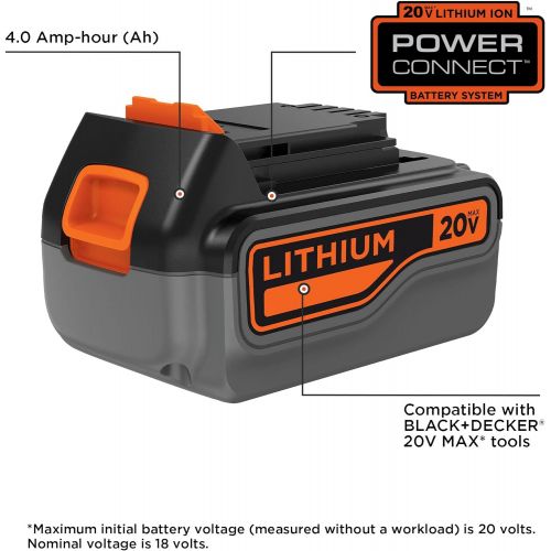  BLACK+DECKER LB2X4020-OPE 20V 4.0Ah Lithium Ion Battery Pack
