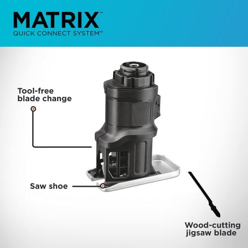  BLACK+DECKER BDCMTJS Matrix Jig Saw Attachment