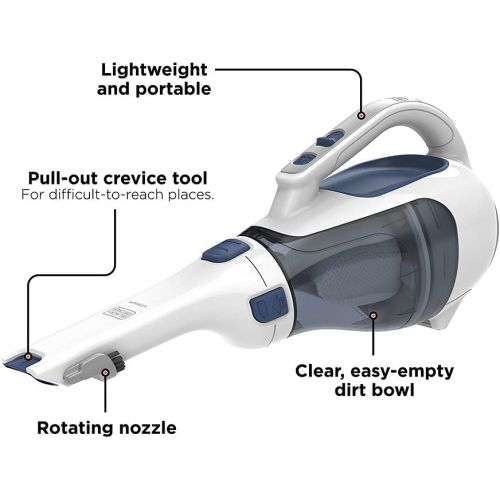  BLACK+DECKER Dustbuster Handheld Vacuum, Cordless, Ink Blue (HHVI325JR22)