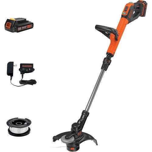  BLACK+DECKER LSTE525 20V MAX Lithium Easy Feed String Trimmer/Edger with 2 Batteries