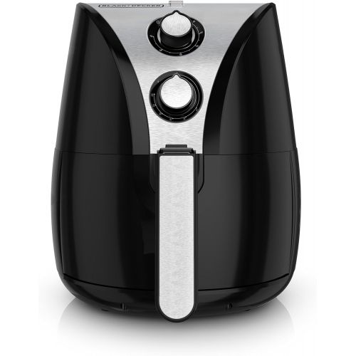  BLACK+DECKER Purify 2-Liter Air Fryer, Black/Stainless Steel, HF110SBD