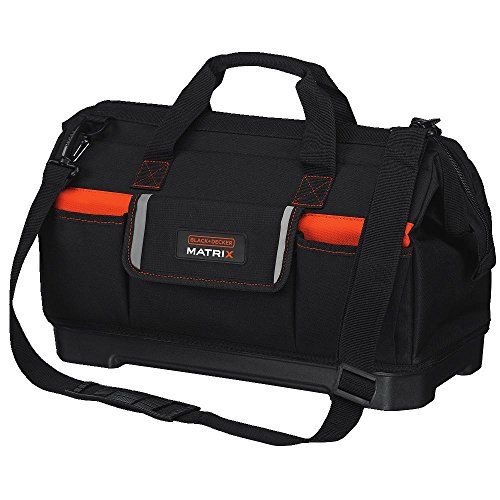  BLACK+DECKER Tool Tote Bag for Matrix System, Wide-Mouth (BDCMTSB)