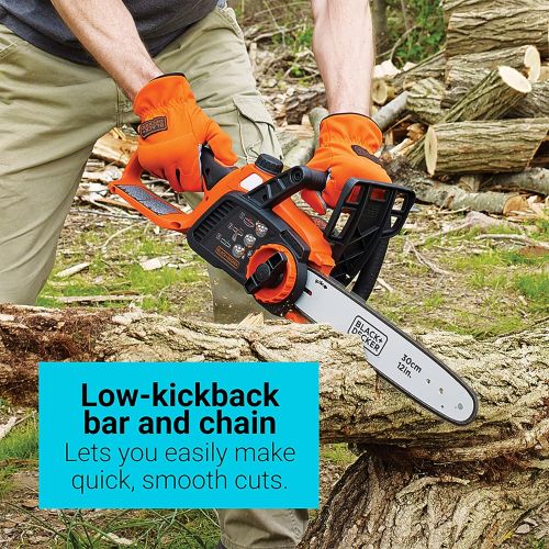  BLACK+DECKER 40V MAX Cordless Chainsaw, 12-Inch, Tool Only (LCS1240B)