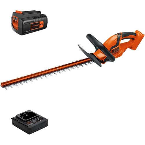  BLACK+DECKER 40V MAX Cordless Hedge Trimmer, 24-Inch (LHT2436)