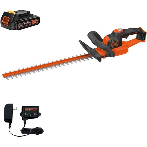  BLACK+DECKER 20V MAX Cordless Hedge Trimmer with POWERCOMMAND Powercut, 22-Inch (LHT321FF)