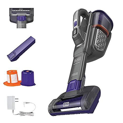  BLACK+DECKER dustbuster Handheld Vacuum, Cordless, AdvancedClean+, Gray (HHVK515JP07)