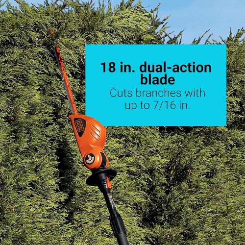  BLACK+DECKER 20V MAX Cordless Hedge Trimmer, 18-Inch, Tool Only (LPHT120B)