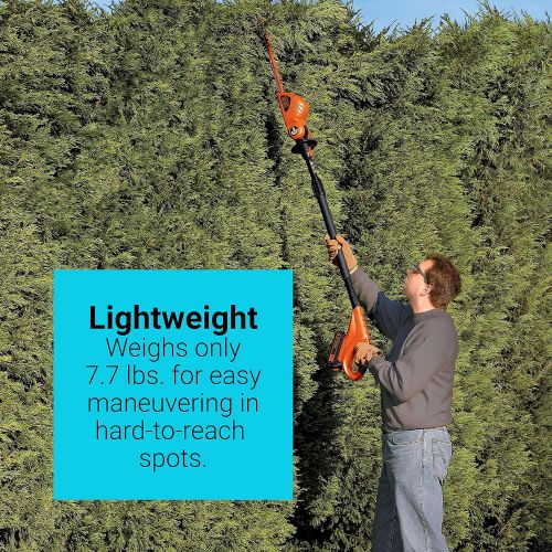  BLACK+DECKER 20V MAX Cordless Hedge Trimmer, 18-Inch, Tool Only (LPHT120B)