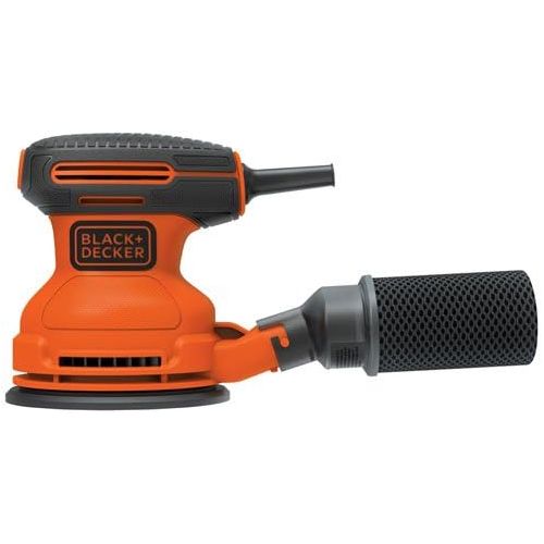  BLACK+DECKER Random Orbit Sander, 5-Inch with IRWIN QUICK-GRIP Clamps, One-Handed, Mini Bar, 6-Inch, 4-Pack (BDERO100 & 1964758)