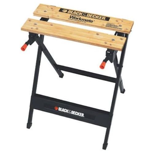  BLACK+DECKER Workmate Portable Workbench, 350-Pound Capacity with Irwin Quick-Grip Clamps, One-Handed, Mini Bar, 6-Inch, 4-Pack (WM125 & 1964758)