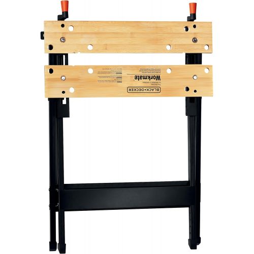  BLACK+DECKER Workmate Portable Workbench, 350-Pound Capacity with Irwin Quick-Grip Clamps, One-Handed, Mini Bar, 6-Inch, 4-Pack (WM125 & 1964758)