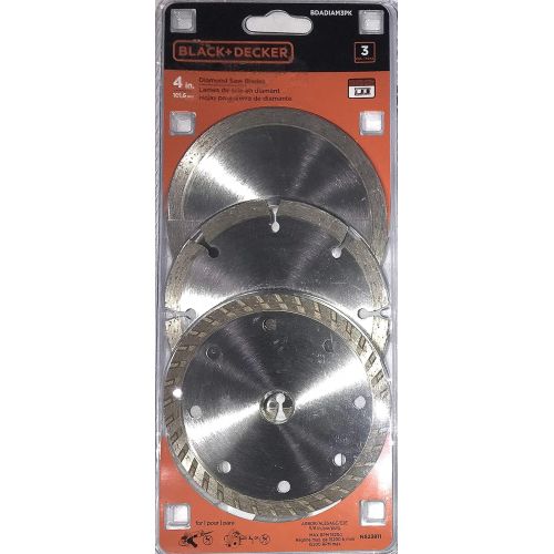  BLACK+DECKER 3pk 4 Diamond Saw Blades #BDADIAM3PK