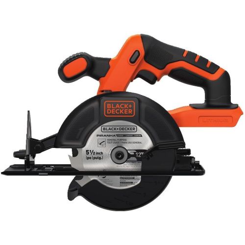  BLACK+DECKER 20V MAX 5-1/2-Inch Cordless Circular Saw, Tool Only with Lithium Battery & Charger (BDCCS20B & LBXR20CK)