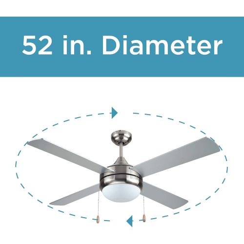  BLACK+DECKER BCF5252 Ceiling Fan, One Size, Silver