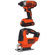 BLACK+DECKER 20V MAX Impact Driver Kit with Jig Saw (BDCI20C & BDCJS20B)