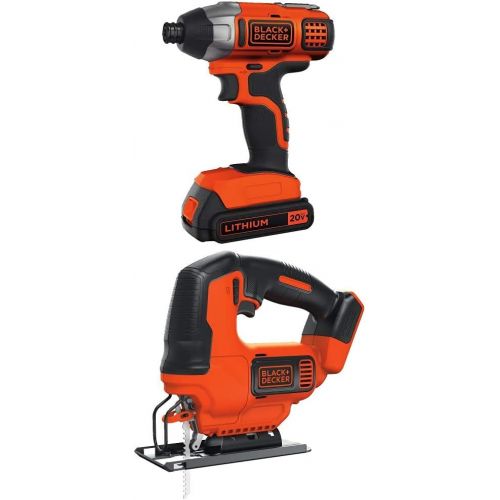  BLACK+DECKER 20V MAX Impact Driver Kit with Jig Saw (BDCI20C & BDCJS20B)