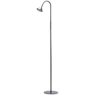 BLACK+DECKER LED Minimalist Floor Lamp, 58 Height with Weighted Base, Gray