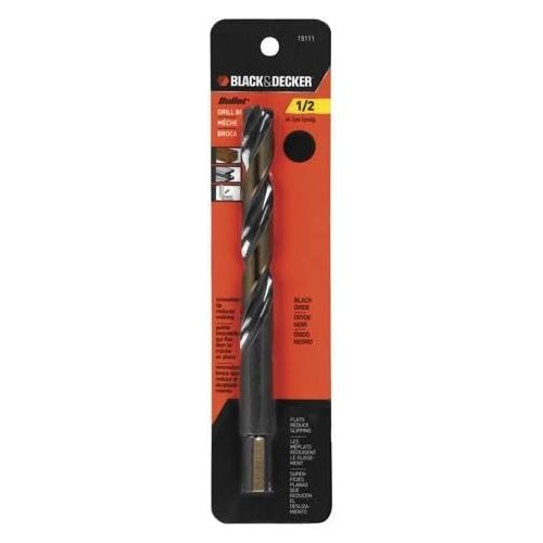  BLACK+DECKER 19111 Bullet Drill Bit, 1/2-Inch