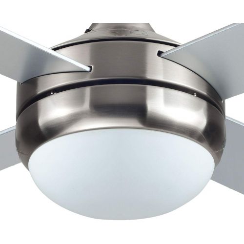  BLACK+DECKER BCF5252R 52-Inch 4-Bladed Remote Controllable Brushed Nickel Ceiling Fan, One Size, Silver