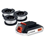 BLACK+DECKER 20V MAX Battery with AFS-100 3-Pack Spool, 2.0-Ah (LBXR2020OPES3)