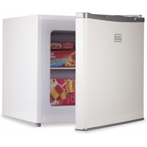  BLACK+DECKER BUFK12W Compact Upright Freezer Single Door, 1.2 Cubic Feet, White