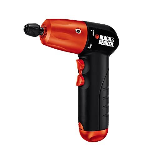  BLACK+DECKER Cordless Screwdriver, 6V, 1/4-Inch Hex (AD600)