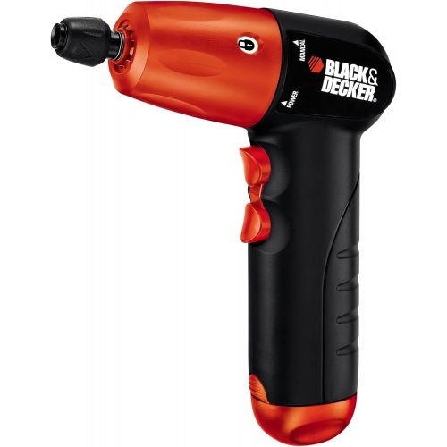  BLACK+DECKER Cordless Screwdriver, 6V, 1/4-Inch Hex (AD600)