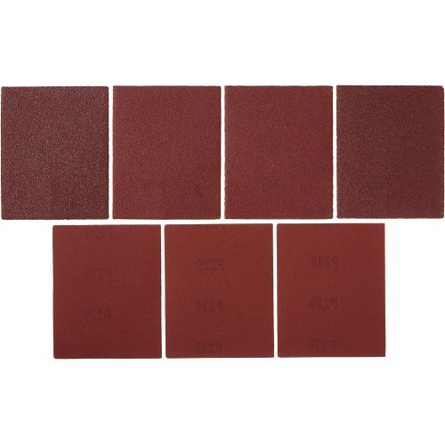  BLACK+DECKER Sandpaper Assortment, 1/4-Inch Sheet, 6-Pack (74-606)