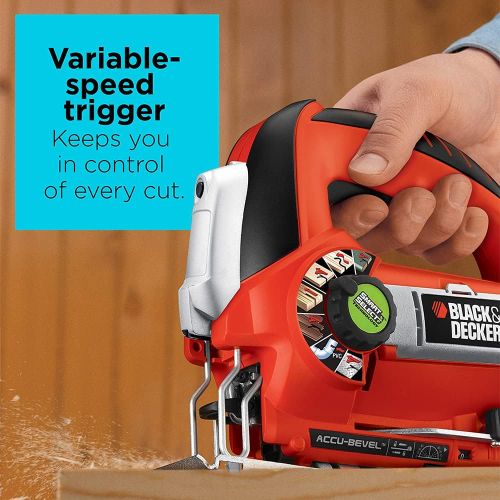  BLACK+DECKER Jig Saw, 6.0-Amp (JS670V)