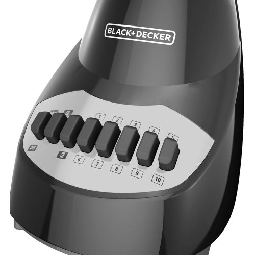  BLACK+DECKER Crush Master 10-Speed Blender, Black, BL2010BP