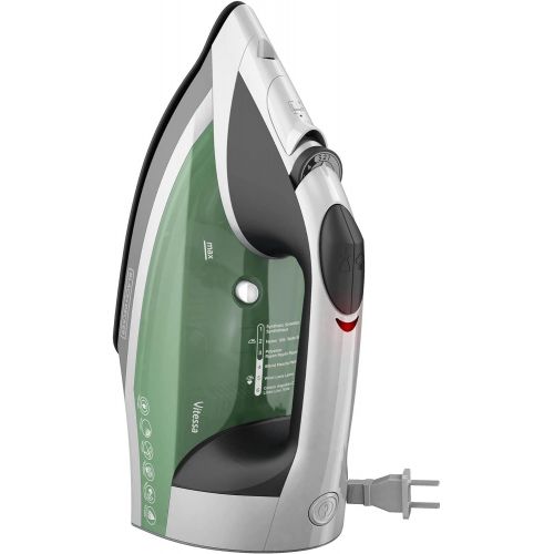  BLACK+DECKER Vitessa Advanced Steam Iron with Retractable Cord, Nonstick Soleplate, Sage, ICR2020